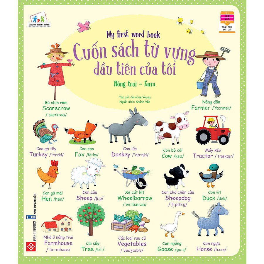 Cuốn Sách Từ Vựng Đầu Tiên Của Tôi - My First Word Book- Nông Trại - Farm