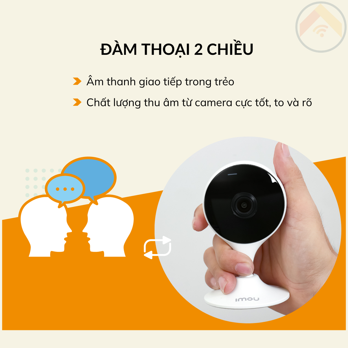 Hàng chính hãng Camera IMOU CUE-2D C22SP kèm thẻ nhớ 32GB Wifi 2MP H264