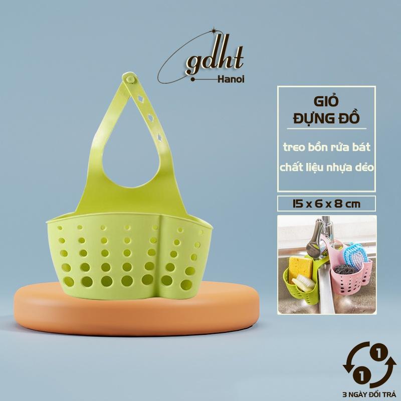 Giỏ nhựa dẻo đựng đồ ở bồn rửa bát, giỏ treo đựng đồ đa năng