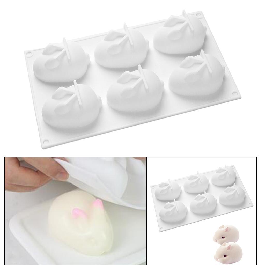 Silicone Cake Molds Rabbit Shape Non Stick Soap Pastry Cake Dessert Decor