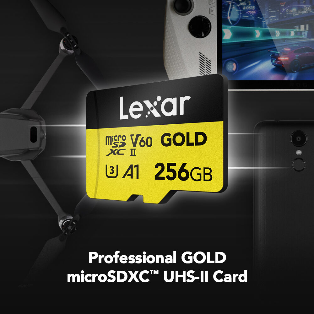 Thẻ nhớ MicroSD Lexar Professional GOLD UHS-II V60 (128GB/ 256GB) - Hàng chính hãng