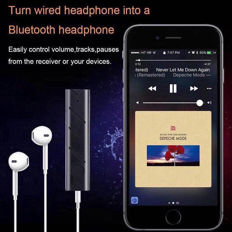 Bộ thu tín hiệu âm thanh Bluetooth không dây 3.5mm