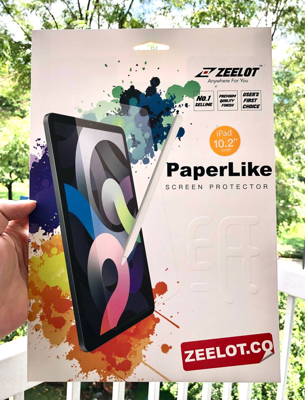 Miếng Dán Màn Hình Film Nhám Zeelot PaperLike Cho iPad Pro11/Pro12.9/Air10.9/10.2- Hàng chính hãng