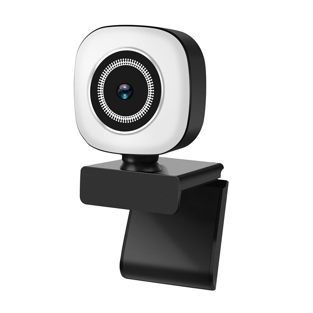 Webcam 2K cắm và chạy USB với đèn micrô tích hợp để phát trực tiếp video cuộc gọi video hội nghị truyền hình giảng dạy trực tuyến