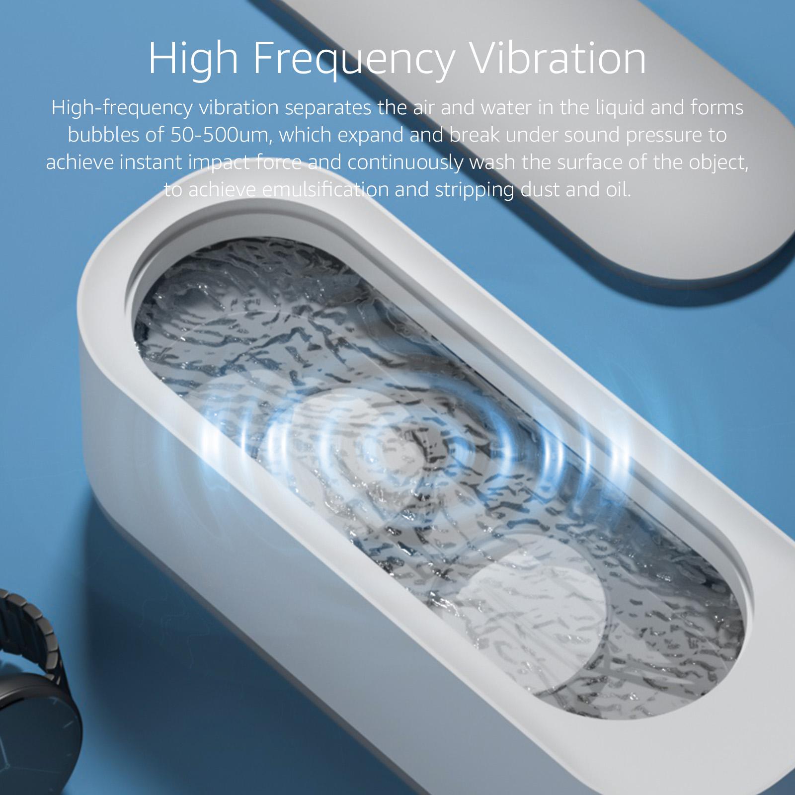 Máy làm sạch điện cho cọ trang điểm, mắt kính bằng sóng âm