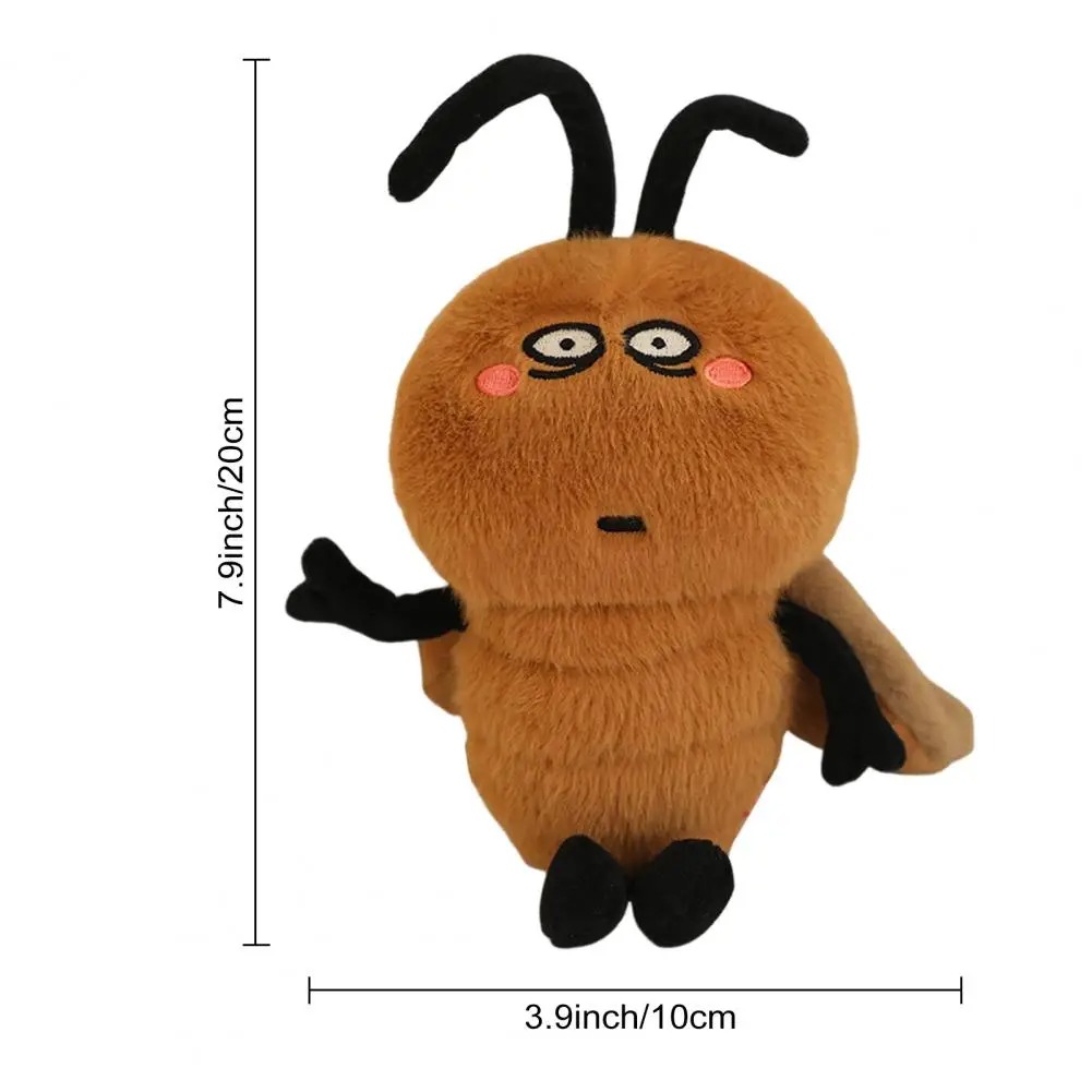 Thú nhồi bông con gián vô tri ngộ nghĩnh - Size 20cm - Quà tặng gấu bông tiểu cường thiếu ngủ dễ thương - Gối ôm êm mịn cho bé