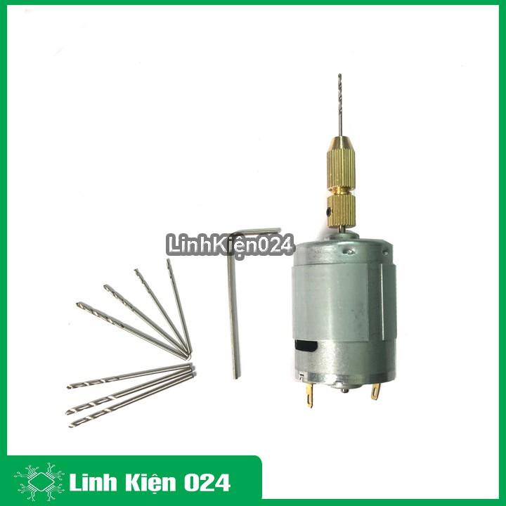 Khoan mini siêu khỏe chế từ động cơ 335 và phụ kiện V1