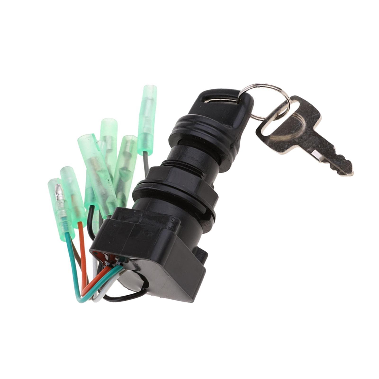 Boat Ignition Key Switch Assembly Sturdy Accessory Parts Easy Installation Outboard Motor Control Box Replacement Upgrade Repair 37110-92E01