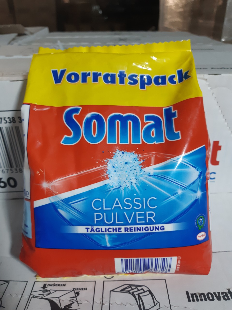 Combo muối + Bột+ nước rửa Bát - Ly Somat 1.2kg - Đức