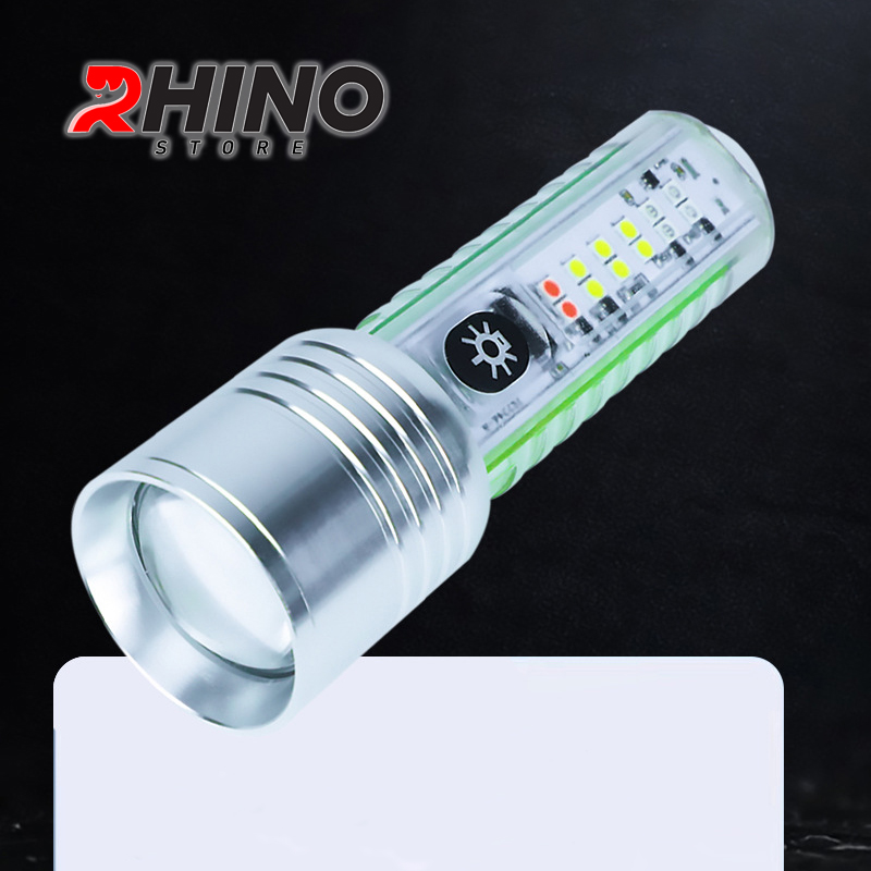 Đèn xe đạp siêu sáng cảm biến thông minh, chống nước Rhino L103 Gồm 8 chế độ sáng - Hàng chính hãng