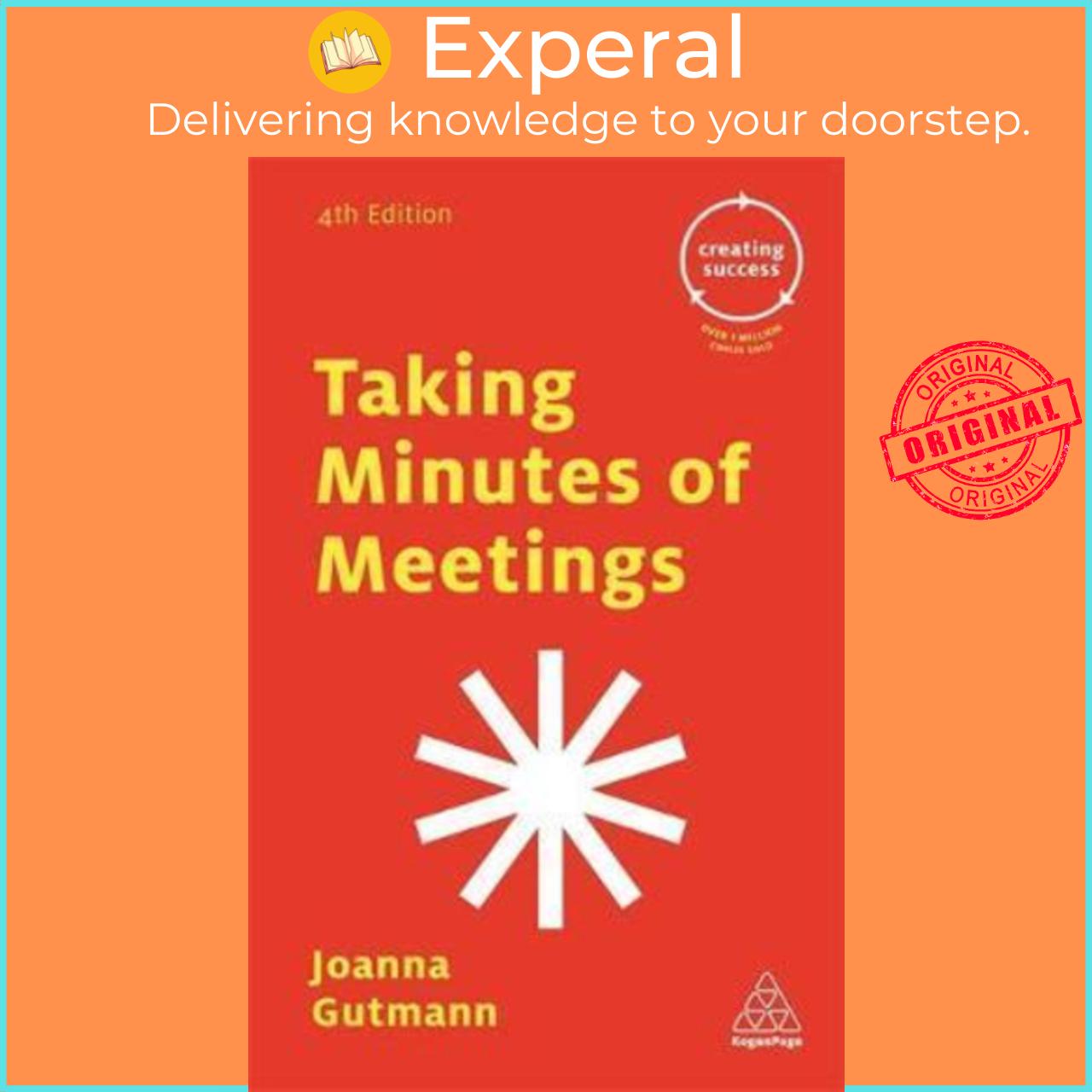 Sách - Taking Minutes of Meetings by Joanna Gutmann