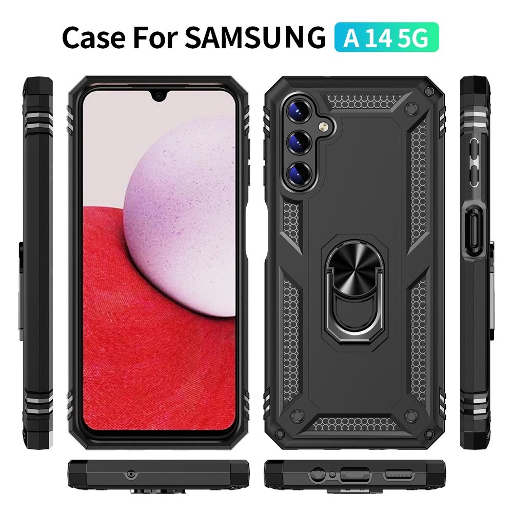 Ốp lưng cho Samsung A14 4G 5G chống sốc 2 lớp kèm nhẫn iring làm giá đỡ cho Samsung A14 5G 4G