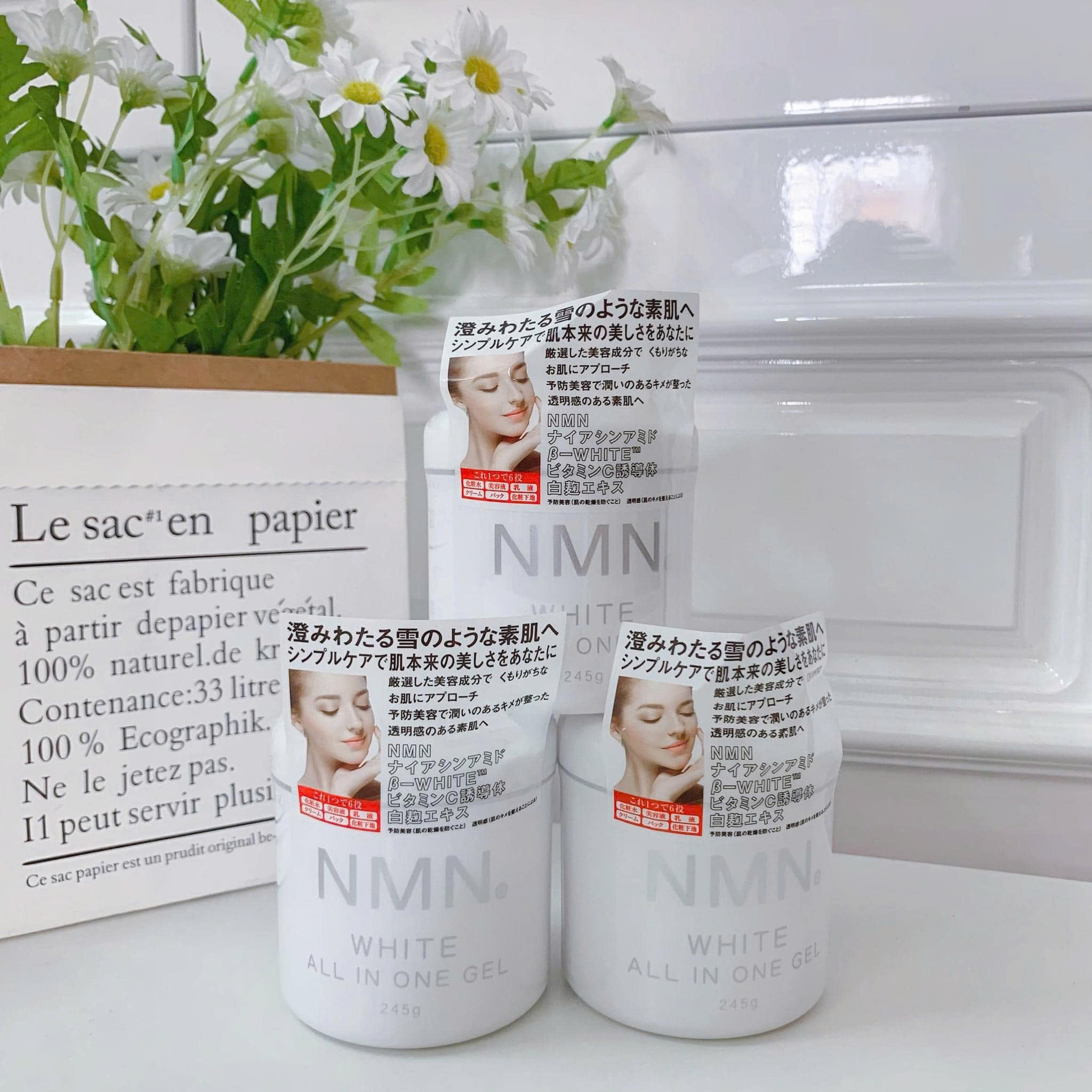 Gel Cấp Ẩm Và Dưỡng Trắng Da Tế Bào Gốc Nmn White All In One Gel (245G)