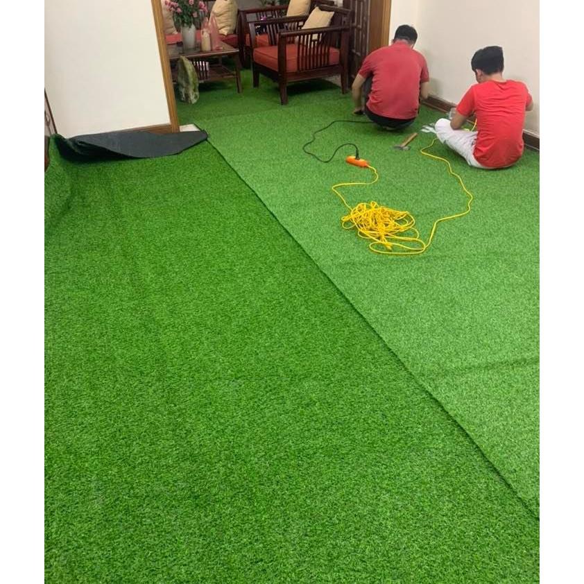 Cỏ nhân tạo trải sàn cao 2cm sân vườn rộng 2m x dài 10m