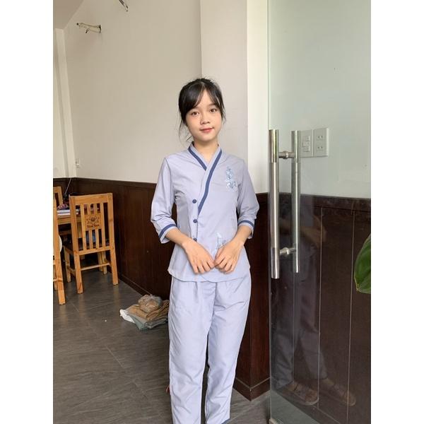 Set đồ lam đi chùa bigsize, thời trang nữ kate, áo lam phật giáo