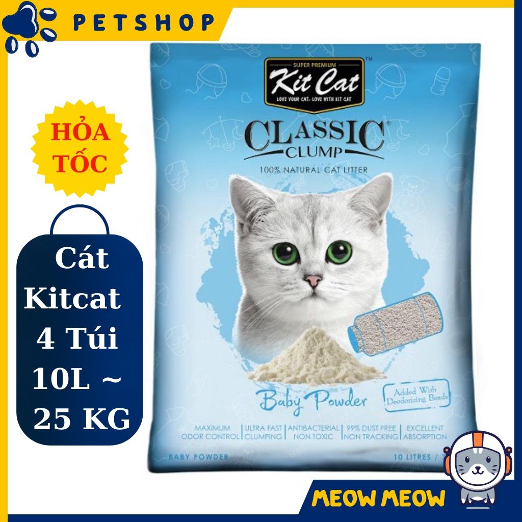 Cát vệ sinh cho mèo KITCAT Plumping 10L - Cát KITCAT cho mèo xuất sứ singapore