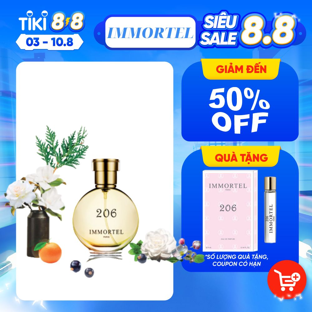 Nước Hoa Nữ IMMORTEL 206 - Eau de Parfum 60mL Nhập Khẩu Chính Hãng Pháp