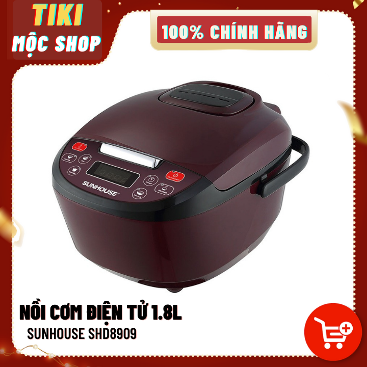 NỒI CƠM ĐIỆN TỬ 1.8L SUNHOUSE SHD8909 - Hàng chính hãng