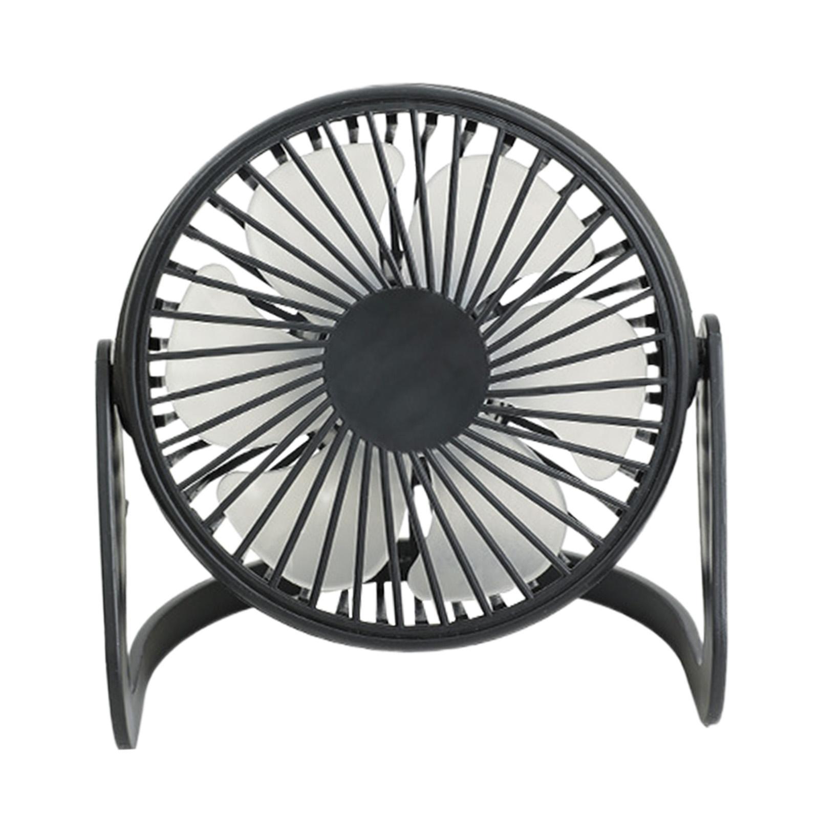 Small Desk Fan, Cooling Mini Fan, Speed Adjustable Rechargeable Quiet Portable Desktop Personal Fan Table Fan for Office Desktop Dorm Car Home