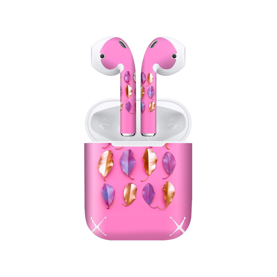 Miếng dán skin chống bẩn cho tai nghe AirPods in hình thiết kế - atk319 (bản không dây 1 và 2)