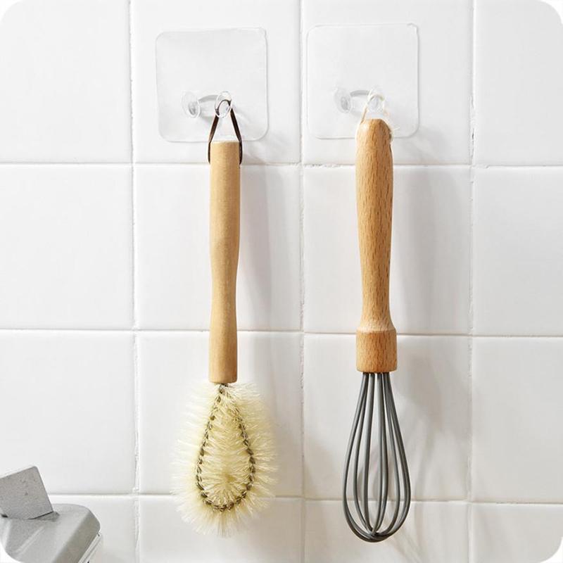 Bộ 6 Móc Dán Tường Treo Phích Cắm Trong Suốt -Chất Lượng Cao