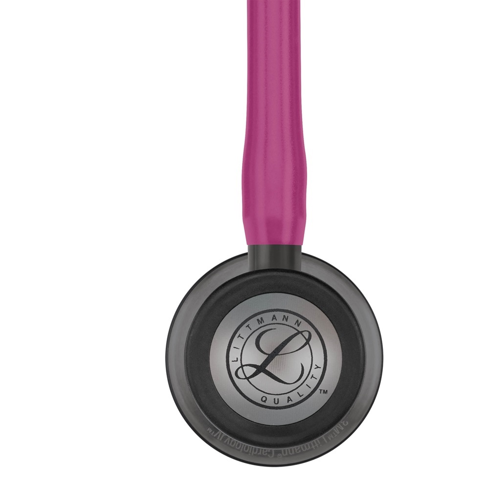 Ống nghe y tế 3M Littmann Cardiology IV, mặt nghe màu khói, dây nghe màu đỏ mâm xôi, 27 inch, 6178