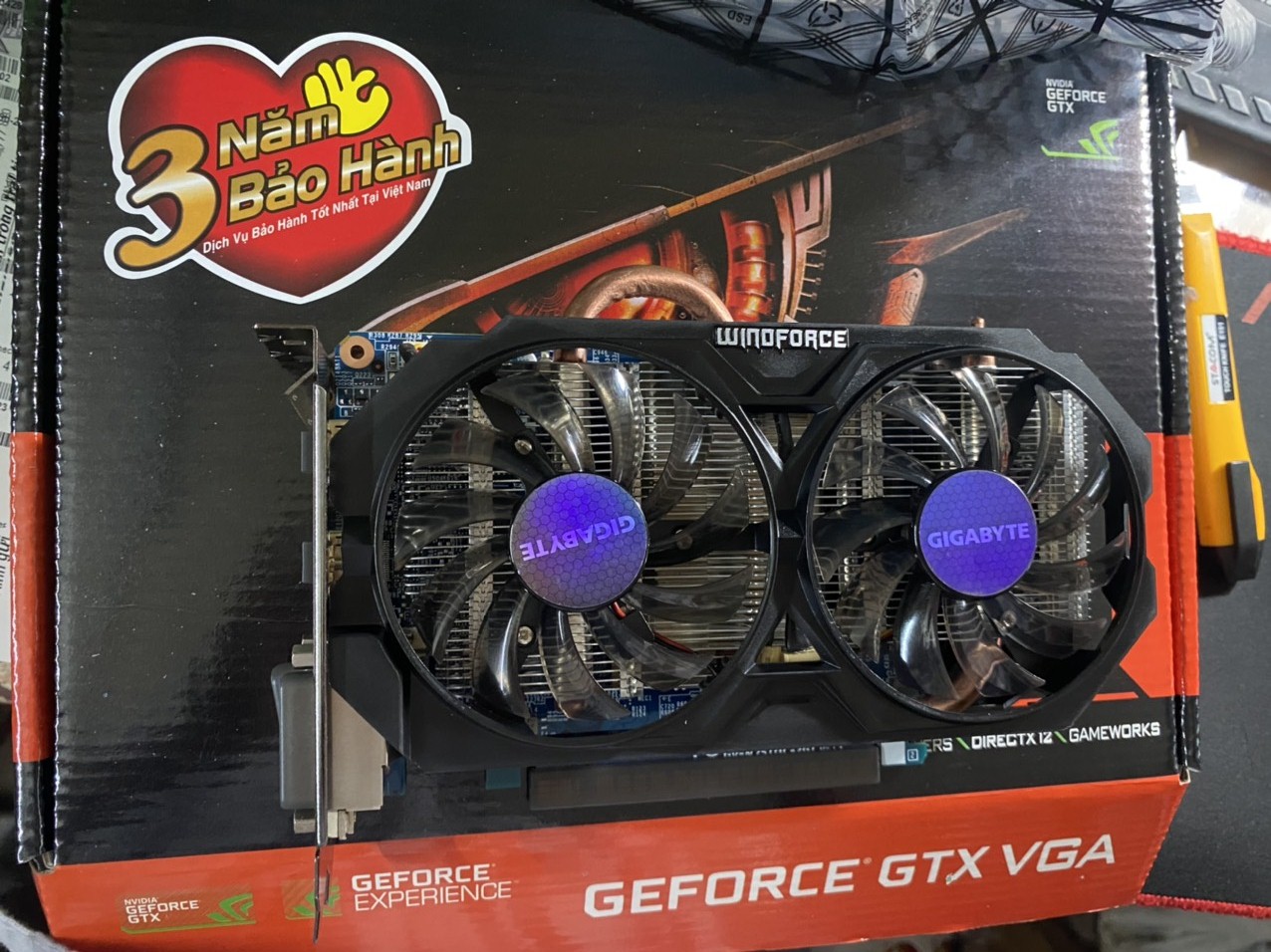 VGA (Cạc màn hình) GIGABYTE NVIDIA GeForce GTX 750Ti 2GB/2FAN - HÀNG CHÍNH HÃNG