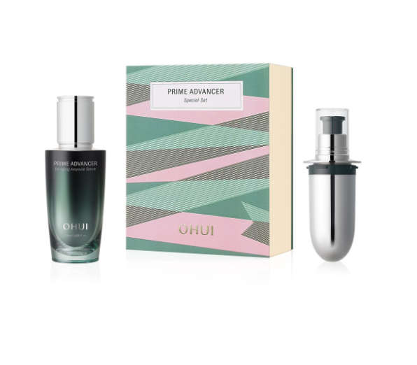 Bộ tinh chất chống lão hóa sớm đa tầng OHUI Prime Advancer De-Aging Ampoule Serum Refill set