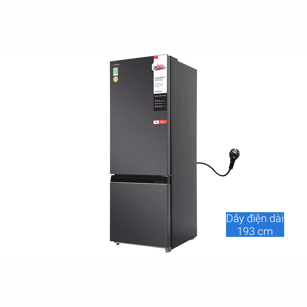 Tủ lạnh Toshiba Inverter 325 lít GR-RB410WE-PMV - Hàng chính hãng - Giao tại Hà Nội và 1 số tỉnh toàn quốc