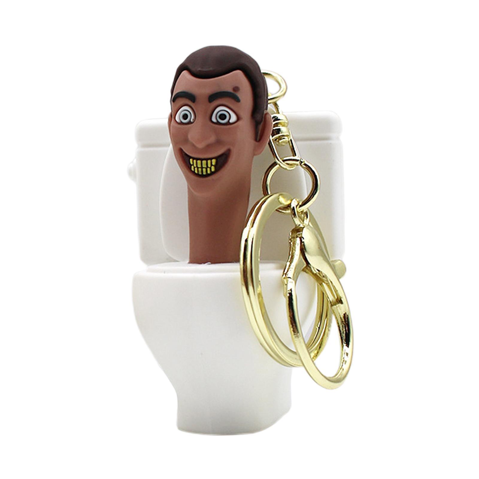 Toilet Key Chain Pendant Decoration Keychain for Purse Backpack Men