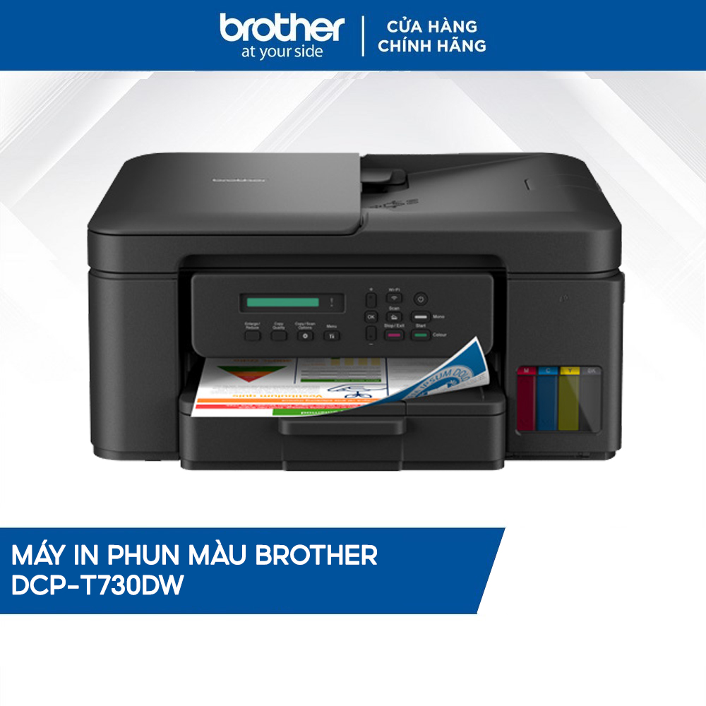 [HÀNG CHÍNH HÃNG] Máy in phun màu Brother DCP-T730DW