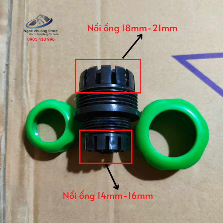 Cút nối nhanh nối ống mềm làm vườn 14mm và ống mềm 19mm AQUAMATE ĐÀI LOAN W3175
