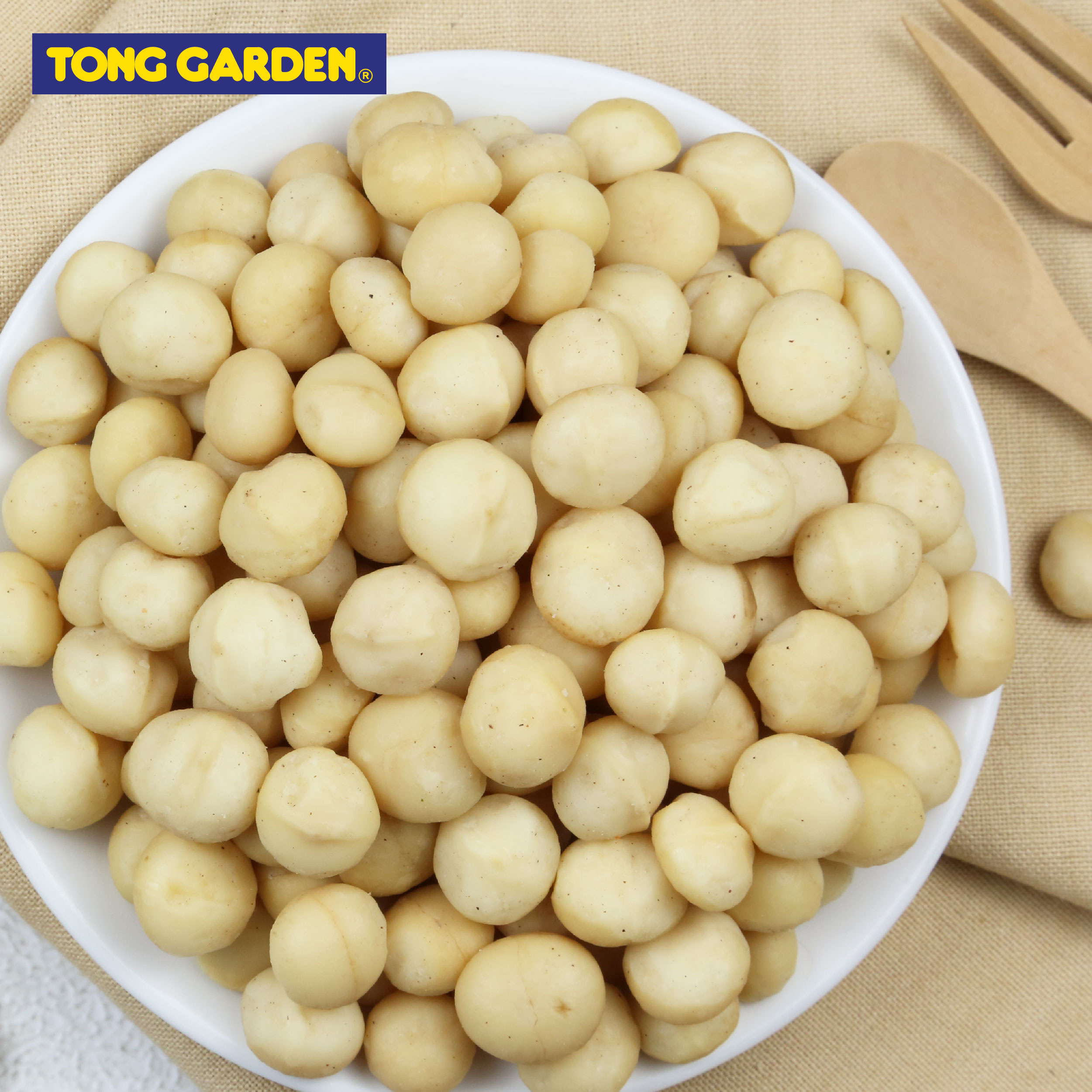 HẠT MACCA RANG MUỐI TONG GARDEN LON 150G