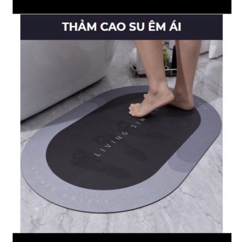 Thảm Hút Nước Siêu Thấm - Thảm Lau Chân Siêu Mềm Siêu Dày, Siêu Thấm Nước Chất Liệu Chống Trượt