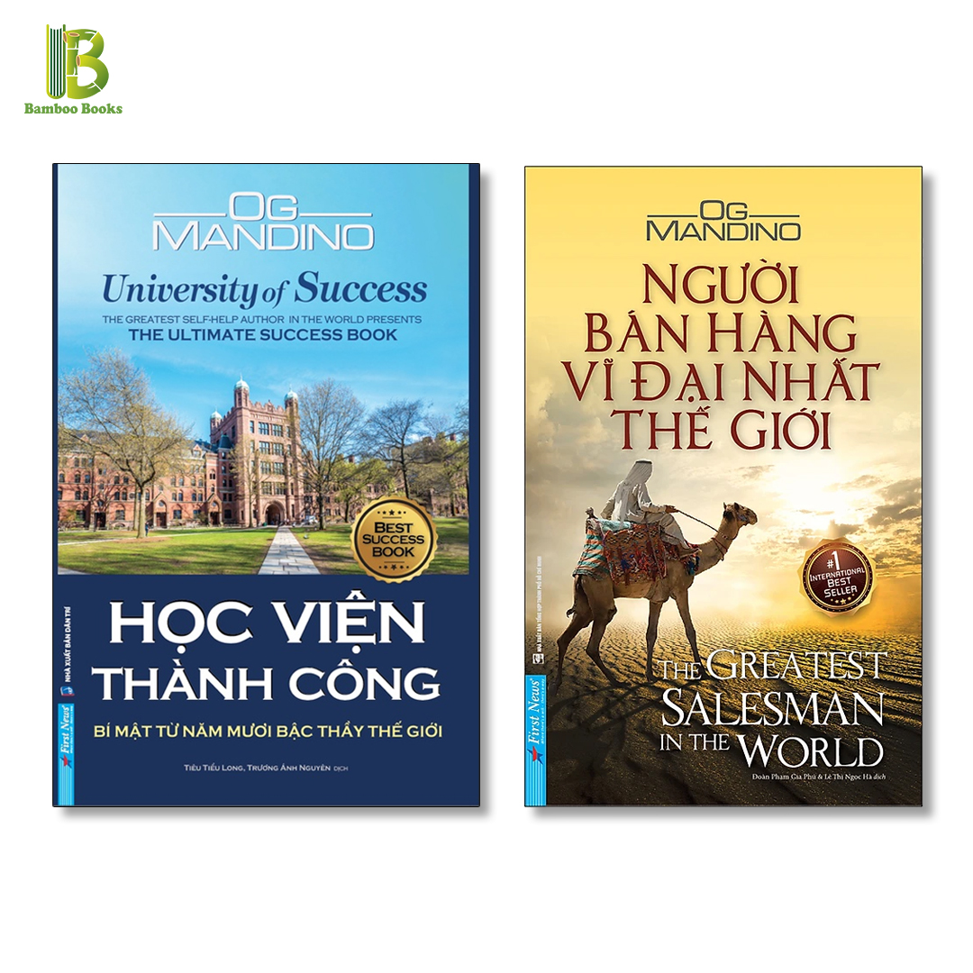 Combo 2Q Self-Help Hay Nhất Của Og Mandino: Học Viện Thành Công - Bí Mật Từ Năm Mươi Bậc Thầy Thế Giới + Người Bán Hàng Vĩ Đại Nhất Thế Giới