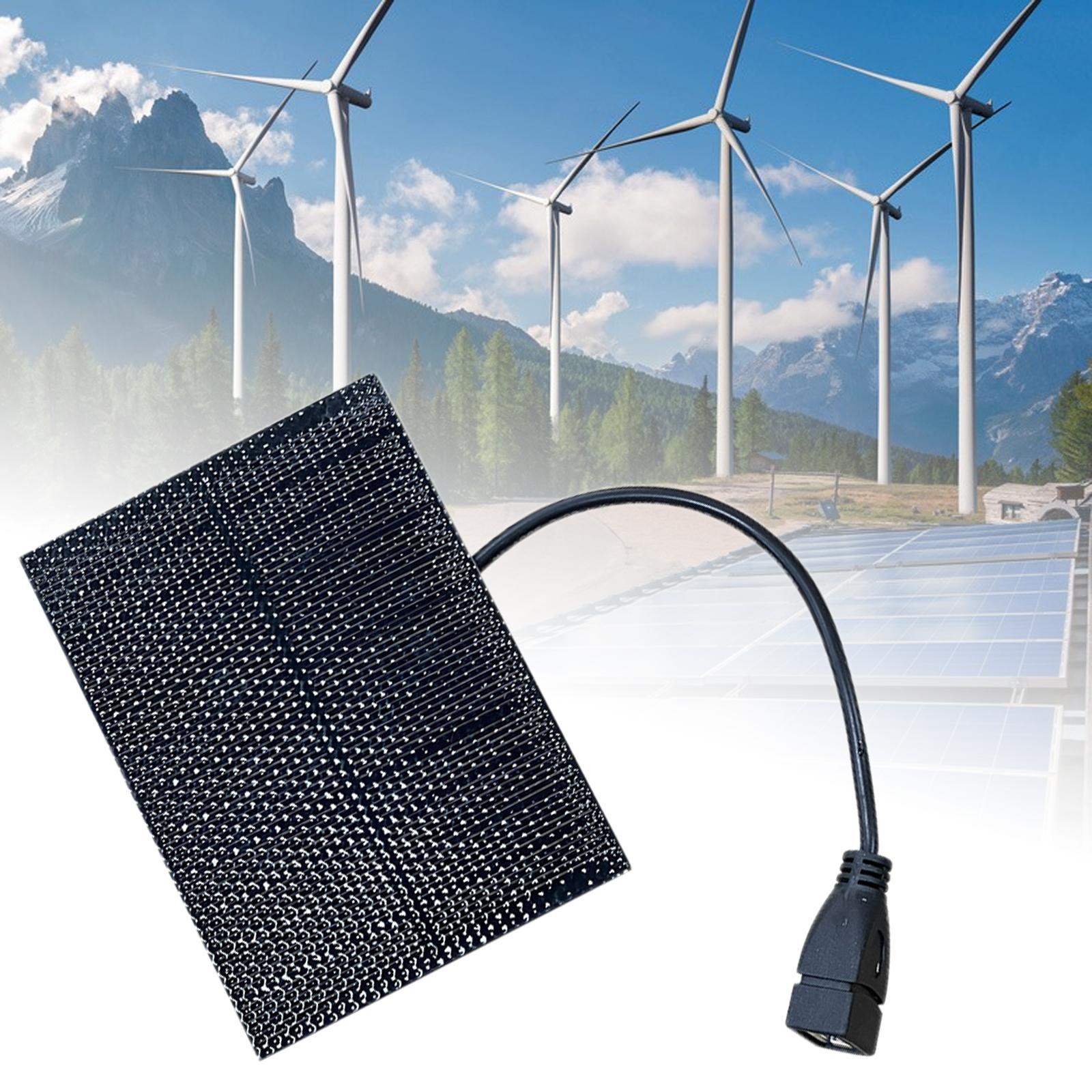 Portable Solar Charger High Efficiency 5W for Cell Phone RV Trip Hiking