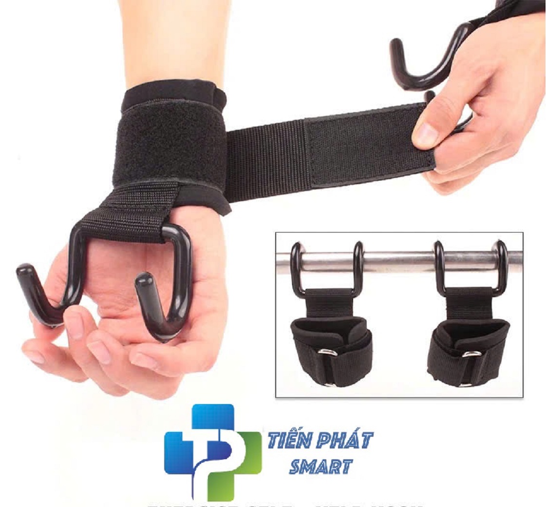 ( 1 ĐÔI )Quấn Cổ Tay Tập Xà Đơn Có Móc sắt sơn tỉnh điện,Hỗ trợ Tập Xà đơn Tập Tạ TP 8474