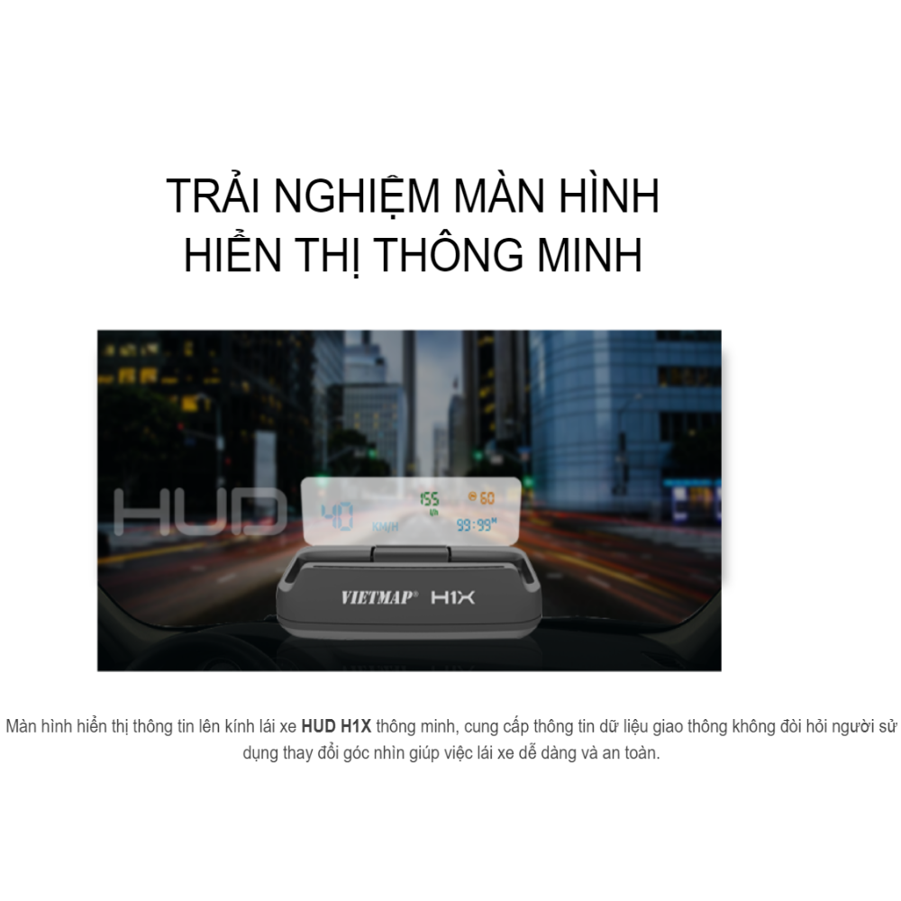 Màn Hình Hiển Thị HUD Vietmap H1X - Hàng Chính Hãng