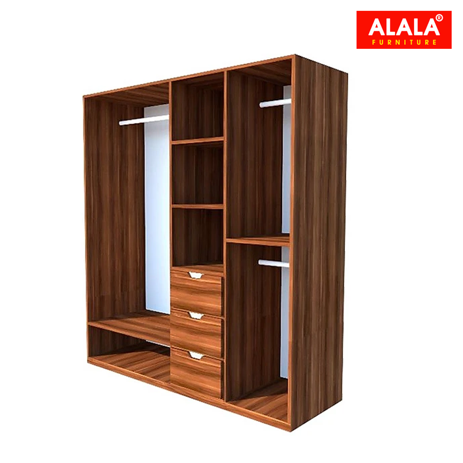 Tủ quần áo ALALA266 gỗ HMR chống nước - www.ALALA.vn - 0939.622220