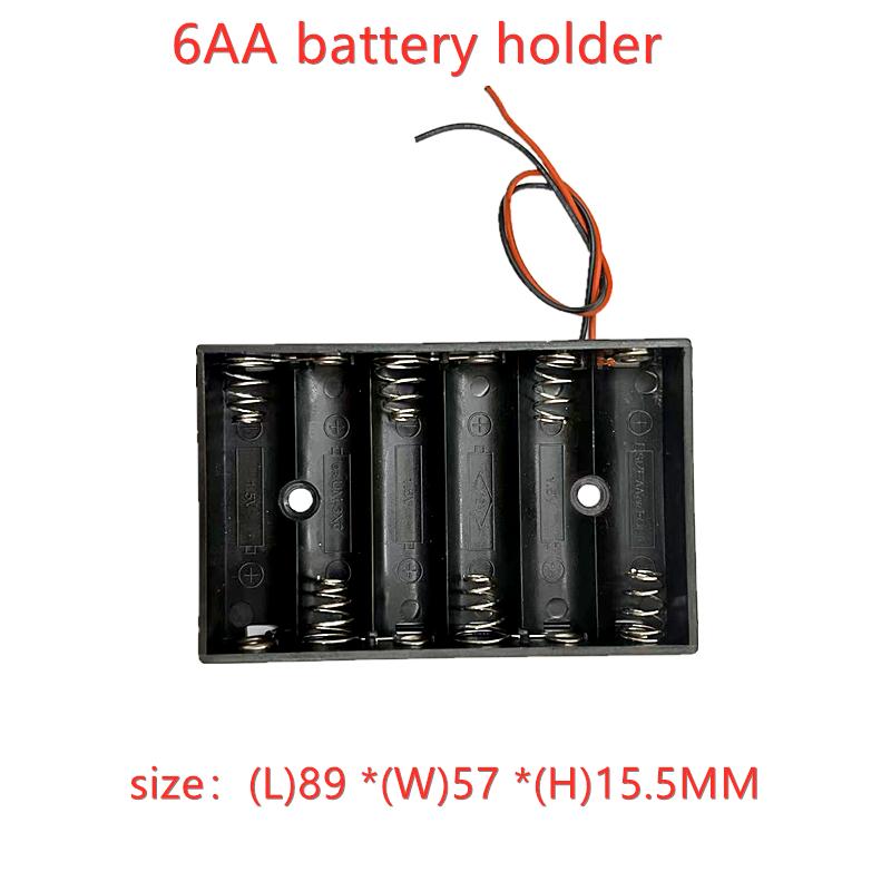 6 8 10AA 10 Khe Cắm Pin AA Hộp Đựng Pin AA Hộp Đựng Pin AA Hộp Đựng Pin 9V 12V 15V Có Dòng DIY Màu Sắc: 2 Chiếc