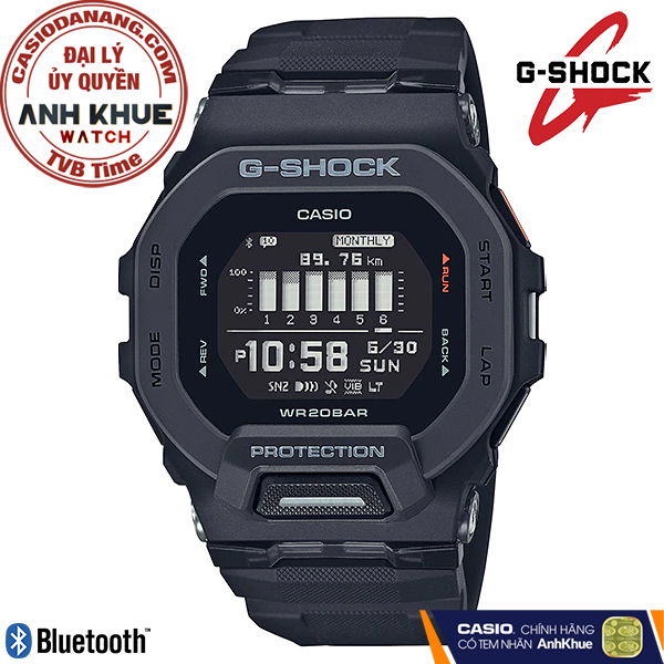 Đồng hồ nam dây nhựa Casio G-Shock chính hãng GBD-200-1DR (45mm)