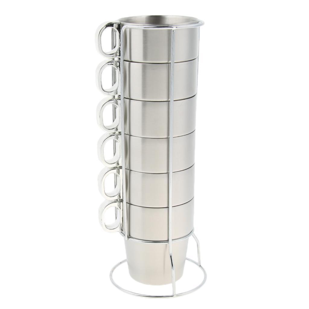 2-3pack 1 Set Stainless Steel Double Insulated Vacuum Coffee Mug Cups with