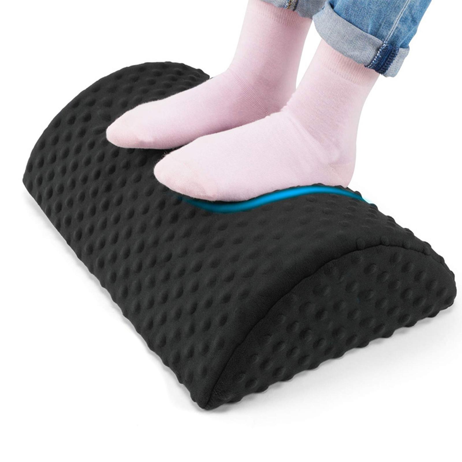 Foot Rest Under Desk Footrest Removable Cover Non-Slip Desk Airplane Travel