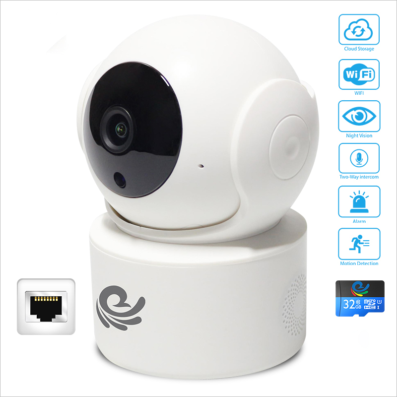 [ KÈM THẺ 32GB ] Camera IP An Ninh Chống Trộm Trong Nhà - Độ Phân Giải 2.0Mpx - 1080P - Có Đàm Thoại 2 Chiều - Hú Báo Động - Xem Cùng Lúc 4 Camera - Hàng Chính Hãng