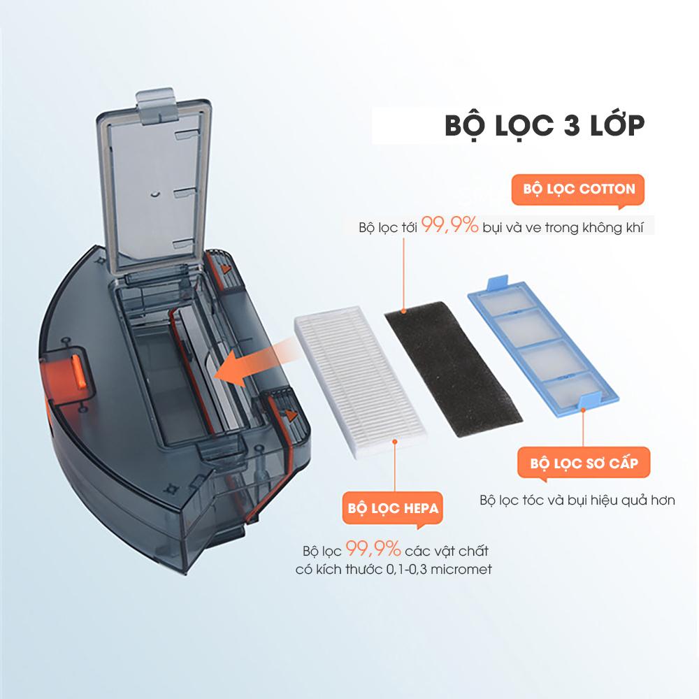 Robot Hút Bụi Lau Nhà Tự Động Fuji Luxury T3 - Hàng Chính Hãng