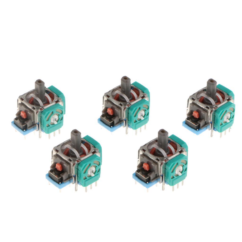 5 Pieces 3D Analog Joystick Wireless Controller Rocker for   Blue