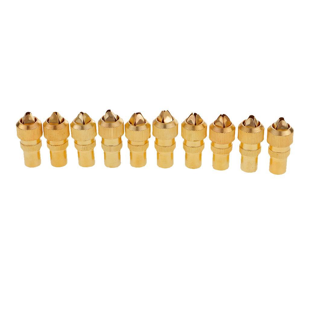 10pcs TV Male Connectors Coaxial RF Cable Plug Adapter