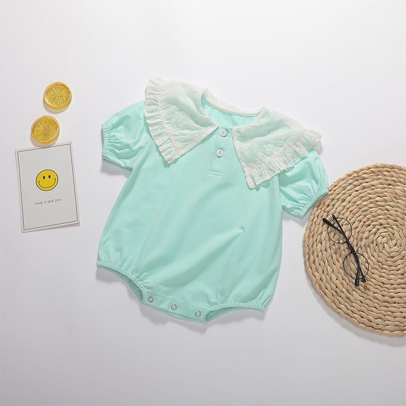 Body cổ ren thun cotton thoáng mát cho bé gái