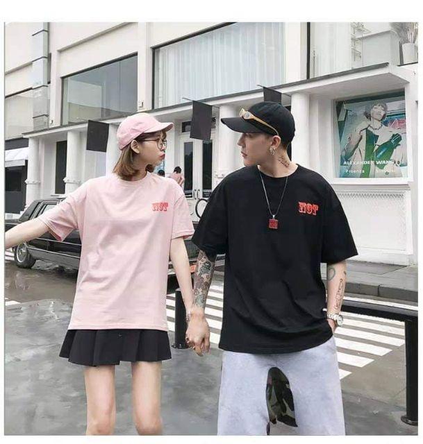 Áo đôi, áo thun đôi, áo cặp, áo nam nữ uniex from rộng