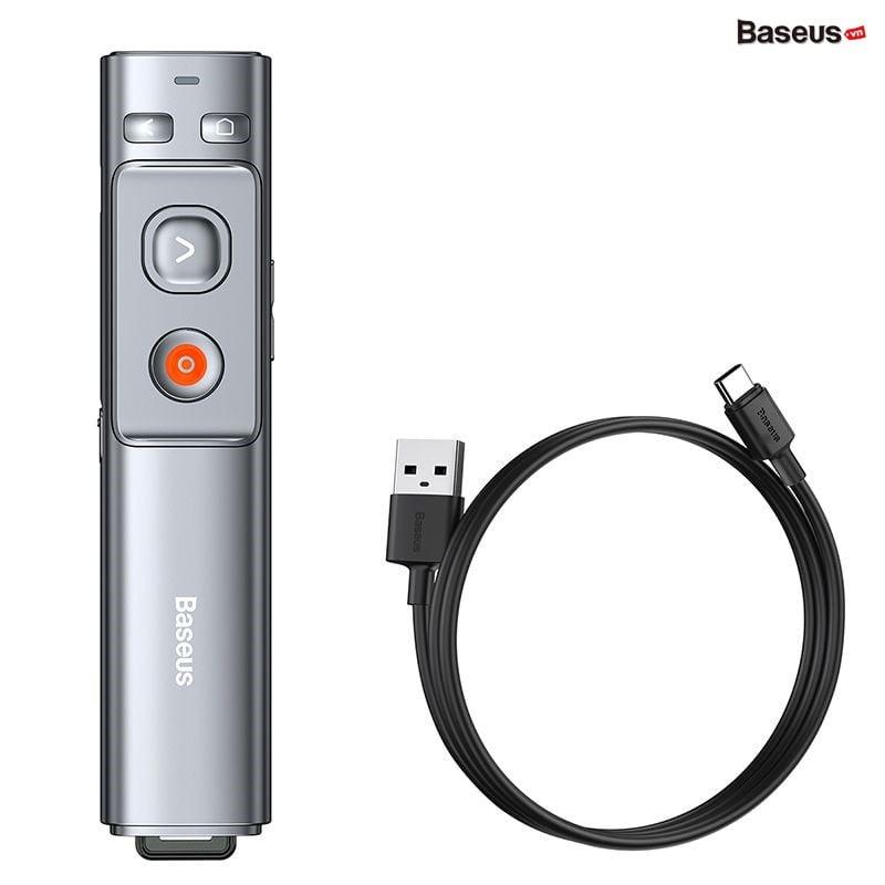 Bút Laser trình chiếu Baseus Orange Dot Wireless Presenter cho Laptop/ Macbook - hàng chính hãng Baseus